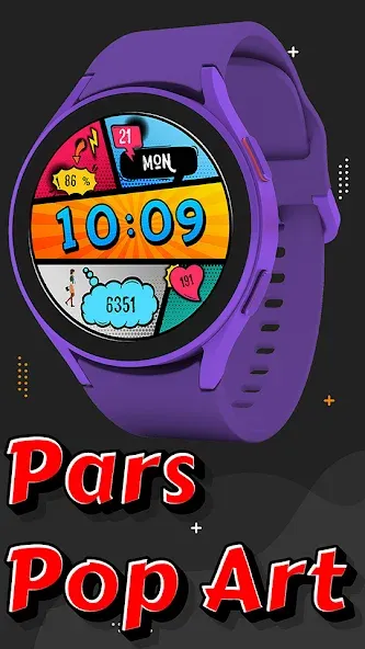 Pars Pop Art Watch Face screenshot 5