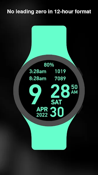 Big Hour Watch Face screenshot 2