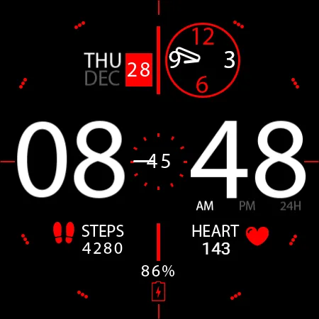 Key026 Hybrid Watch Face screenshot 27