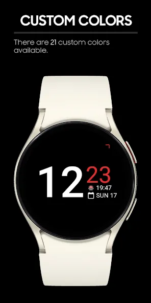 JHW Digital Plus: Watch face screenshot 4