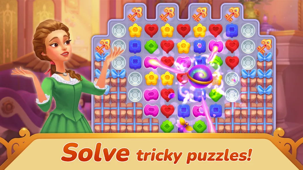 Storyngton Hall: Match 3 games screenshot 1
