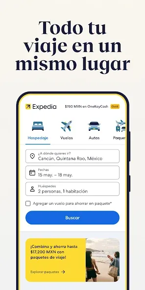Expedia: viaje, hotel, vuelo screenshot 1