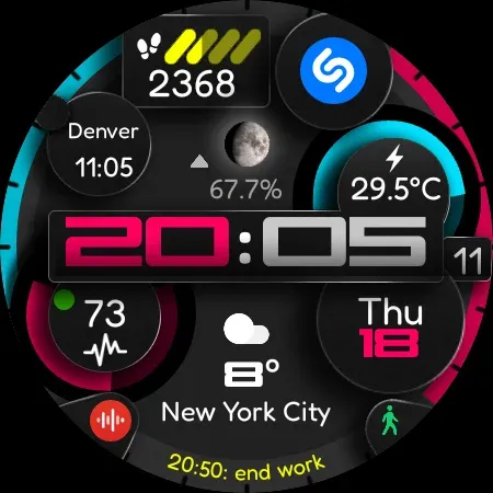Digital Watch Face CUE110 screenshot 14