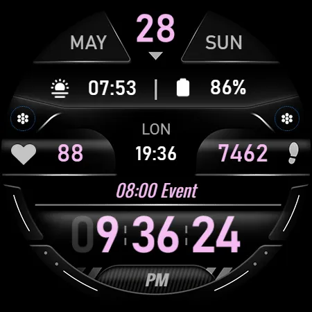 Digital Watch Face - RE03 screenshot 12