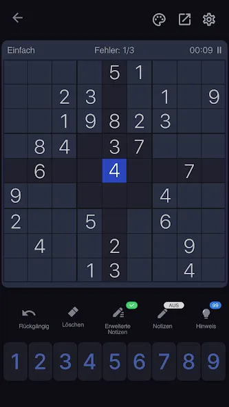 Sudoku Klassische Puzzlespiele screenshot 2