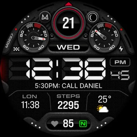 MD237 Digital watch face screenshot 33