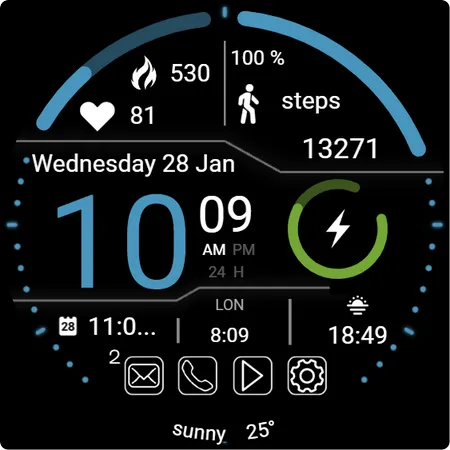 TMZ Tactical HUD Watch Face screenshot 25
