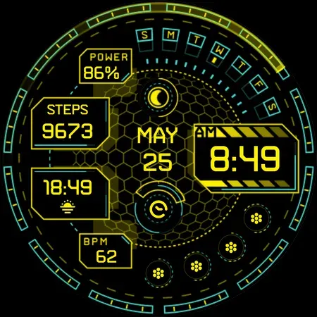 Cyberoid Ultra - watch face screenshot 12