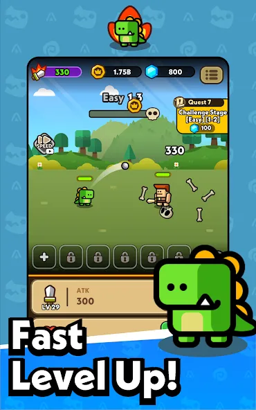 Hero Dino: Idle RPG screenshot 10