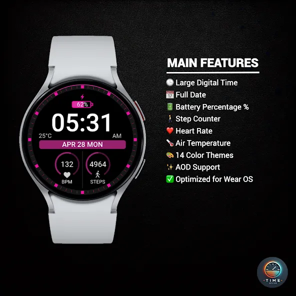 Numeric Format Watch Face screenshot 2