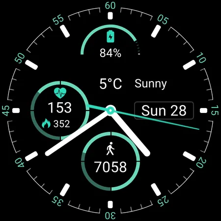 Clean Lines Watch Face screenshot 10