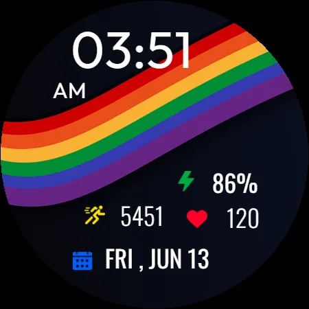 Rainbow Pride Watch Face screenshot 30