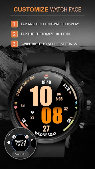 WFP 319 Digital Watch Face screenshot 4