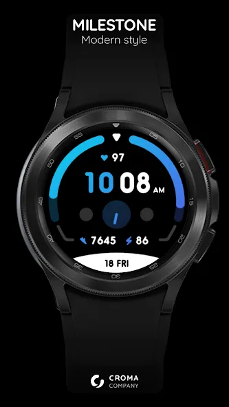 Milestone Watch Face Wear OS screenshot 1