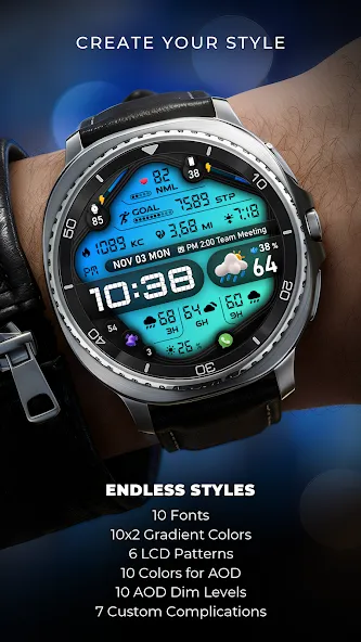 PER67 Digital Watch Face screenshot 2