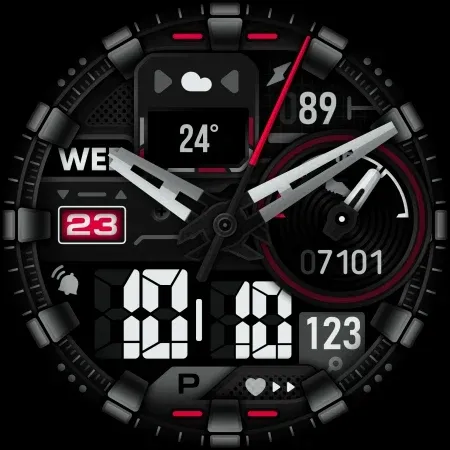 SH039 Watch Face, WearOS watch screenshot 14