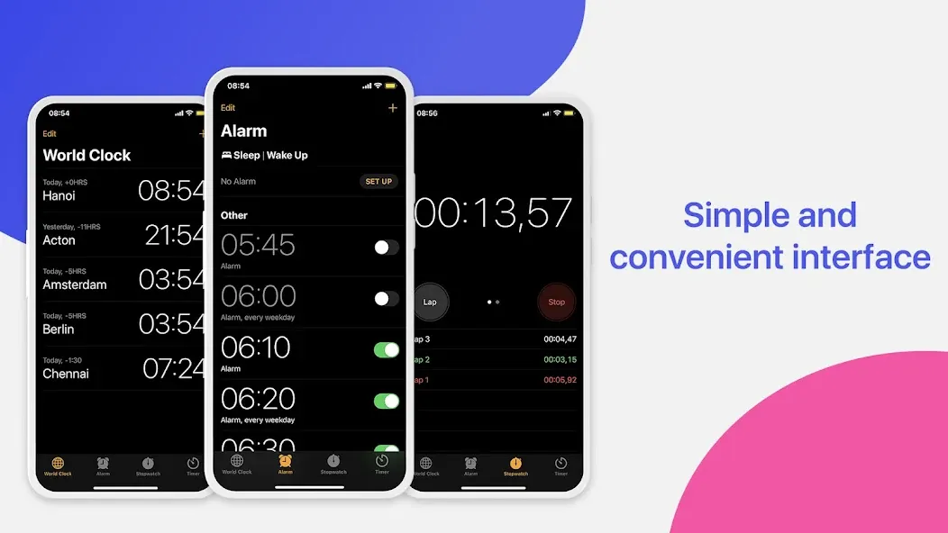 Clock Phone 16, Alarm & Timer screenshot 7