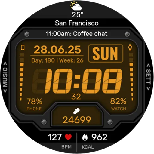 WFP 151 Old school watch face screenshot 44