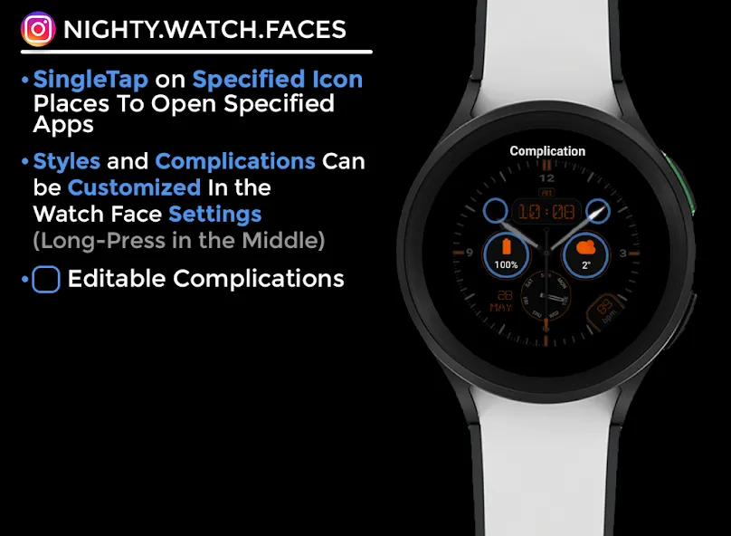 Ortanight - watch face screenshot 6