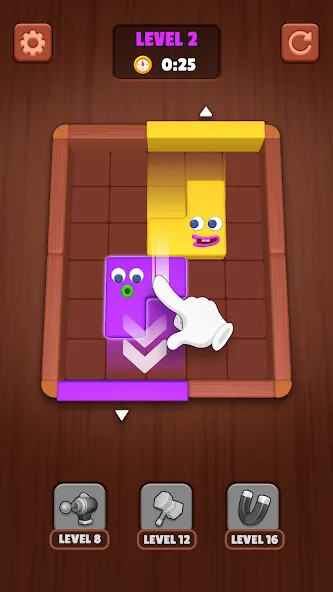 Toon Escape: Block Jam screenshot 1