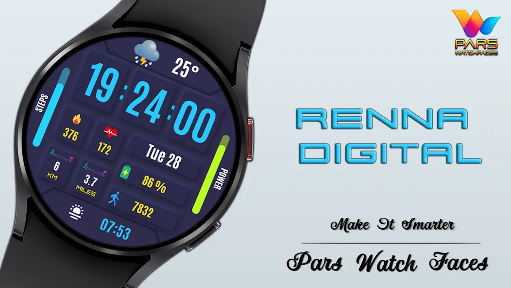 Renna Digital Watch Face screenshot 7