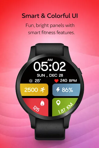 Color FitnessTracker WatchFace screenshot 8