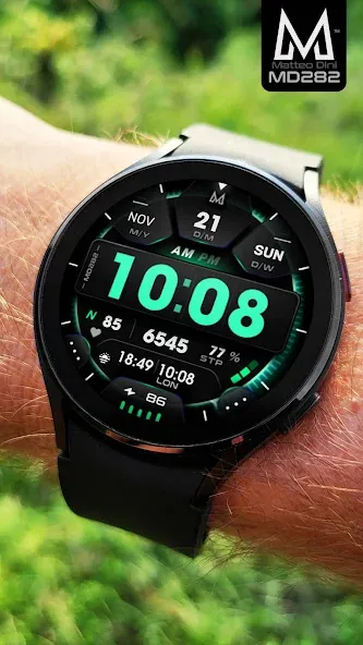 MD282 3D Digital watch face screenshot 3