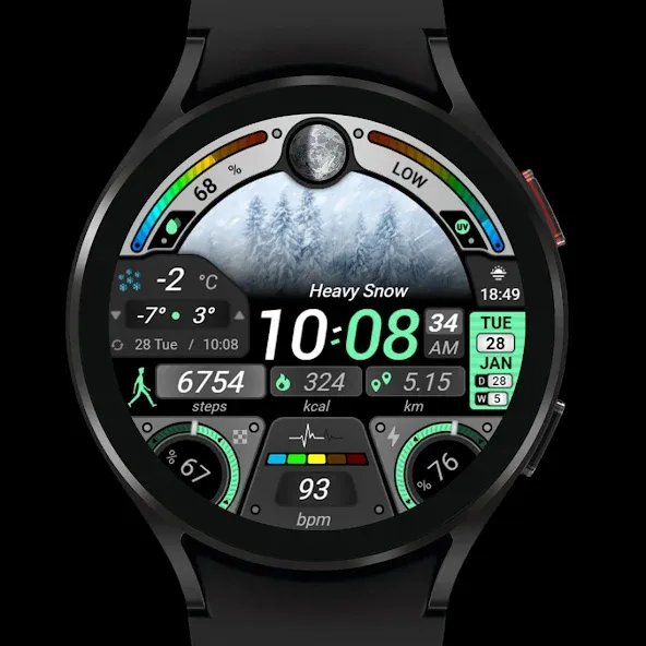 Rainbow Weather - Watch Face screenshot 8