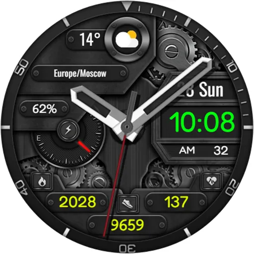 Hybrid NOMATO URX98 Watch face screenshot 16