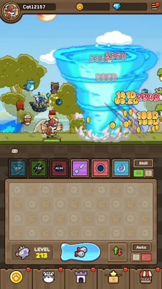 Cat Hero : Idle RPG screenshot 17