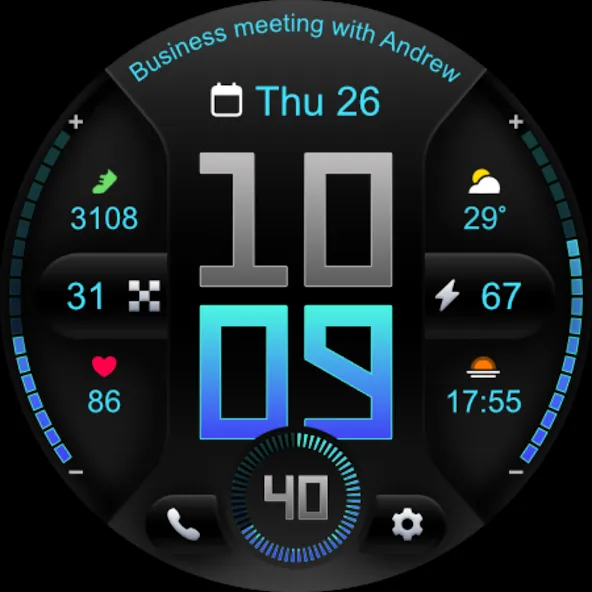 PRADO 76 Digital Watch Face screenshot 10