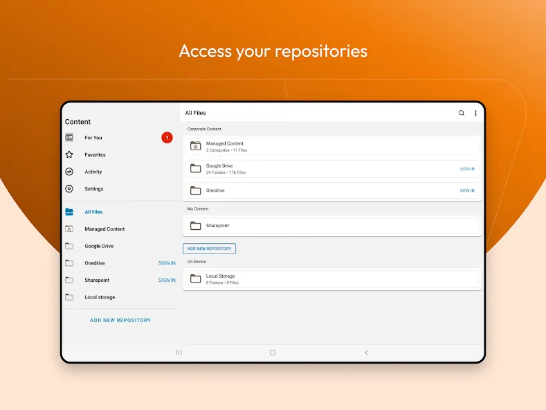 Content - Workspace ONE screenshot 9