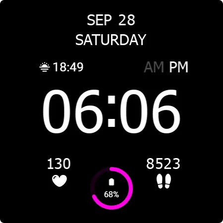 Key WF47 Digital Watch Face screenshot 28