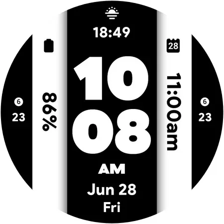 Colors Fall 4 - Watch face screenshot 7