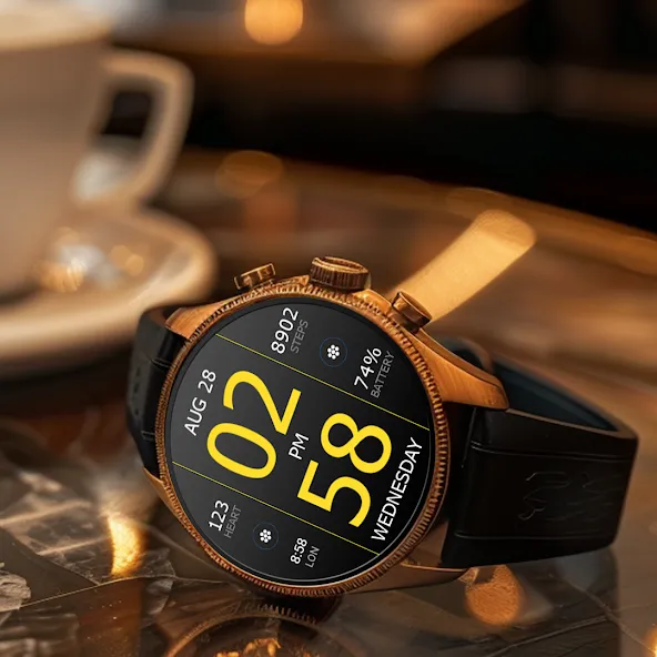 Key WF33 Digital Watch Face screenshot 4