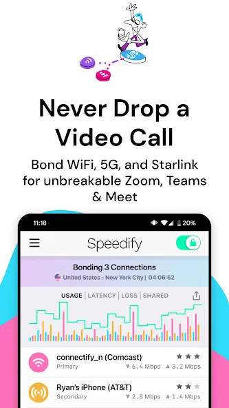 Speedify: Bond Satellite + 5G screenshot 3