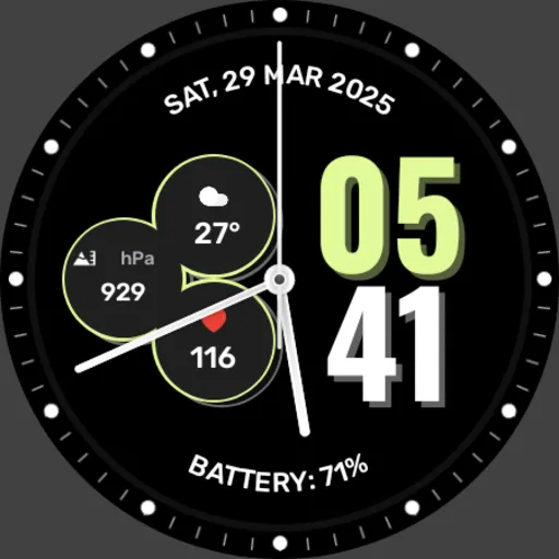 Baron 2: Hybrid Watch Face screenshot 25