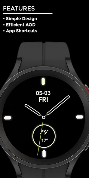 Nighty Analog 15 - watch face screenshot 2