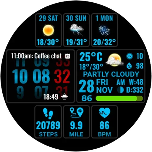 Weather hours and days NTV600 screenshot 30