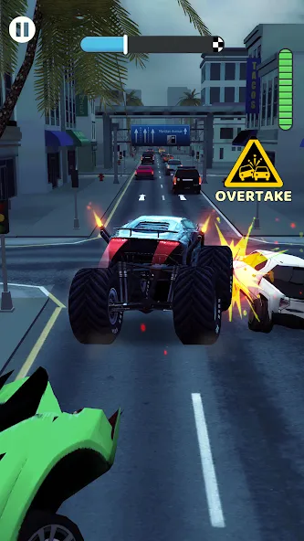 Overtake Rush 3D:赛车和赛车 游戏 screenshot 4