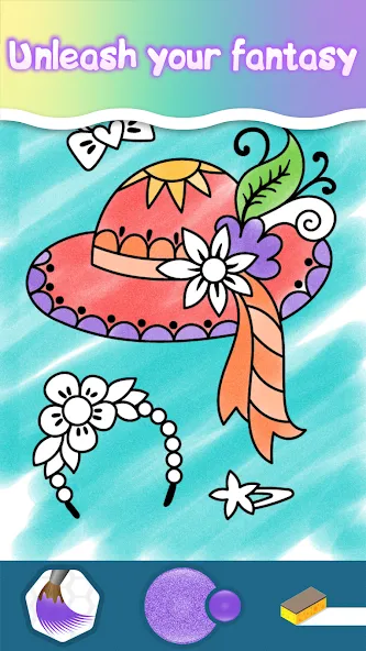 Drawing Princess Coloring Game screenshot 14