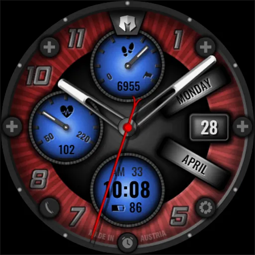 DM144 Analog Active Watch Face screenshot 4