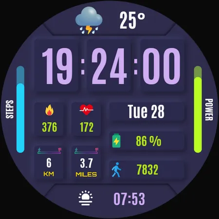 Renna Digital Watch Face screenshot 40