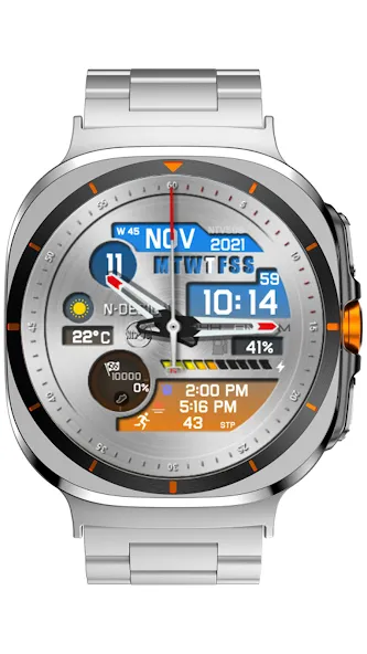 NTV508 - Hybrid W watch face screenshot 4