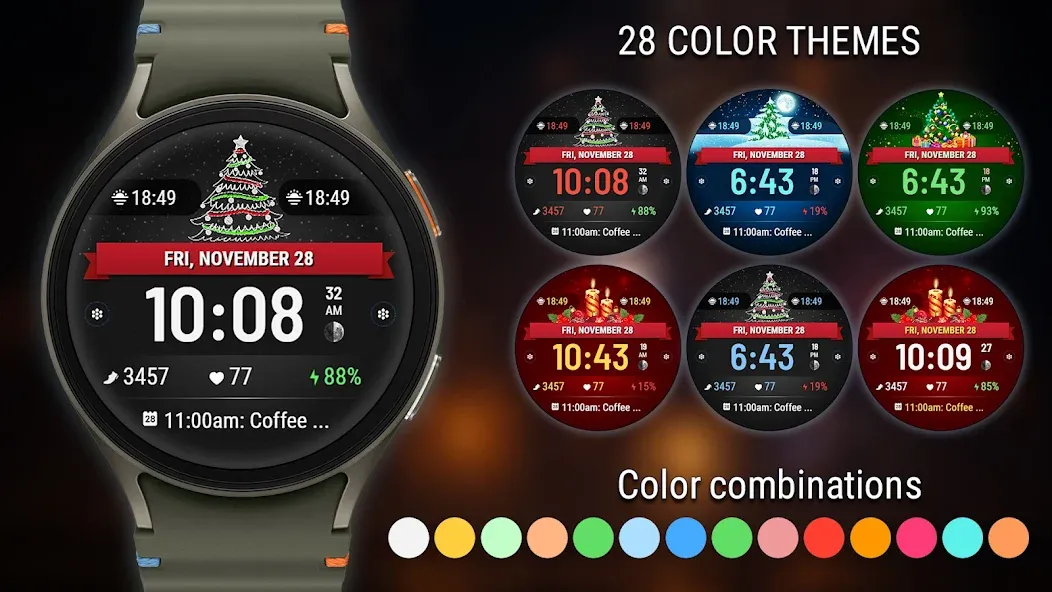 VF01 Christmas Watch Face screenshot 3