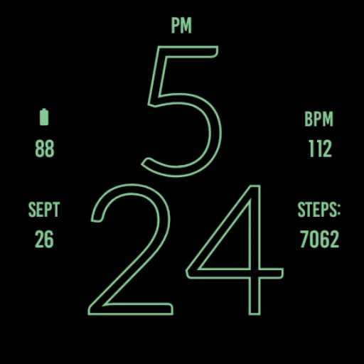 Blue Sky Light Watch Face screenshot 6