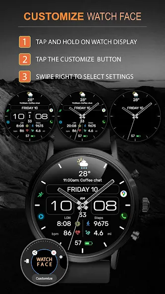 WFP 236 Hybrid watch face screenshot 2