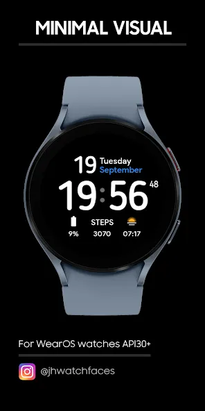 Minimal Visual: Watch face screenshot 1