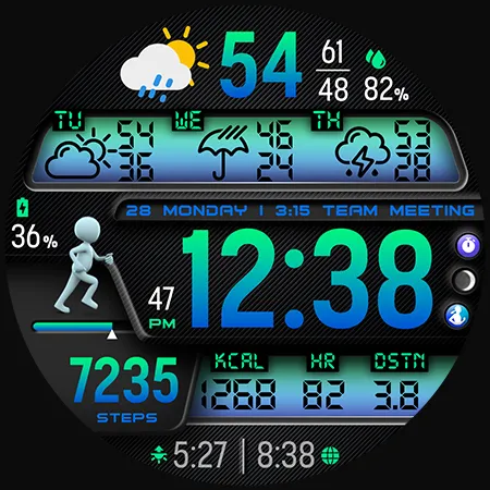 PER36 Digital Watch Face screenshot 43