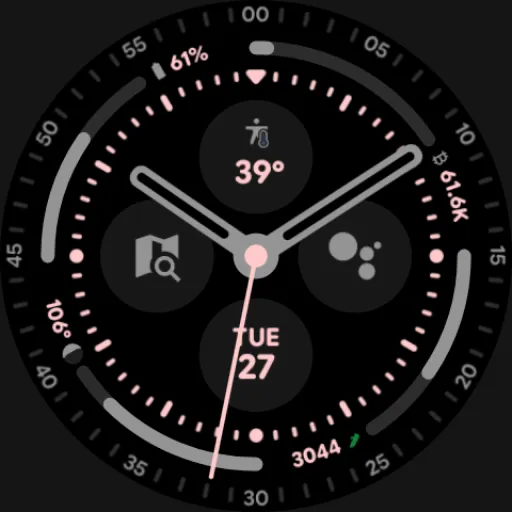 Pixel 3's Arcs Field Watchface screenshot 10